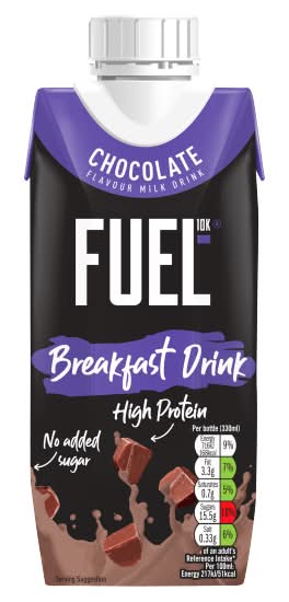 FUEL10K Chocolate, Breakfast Drink (330ml)