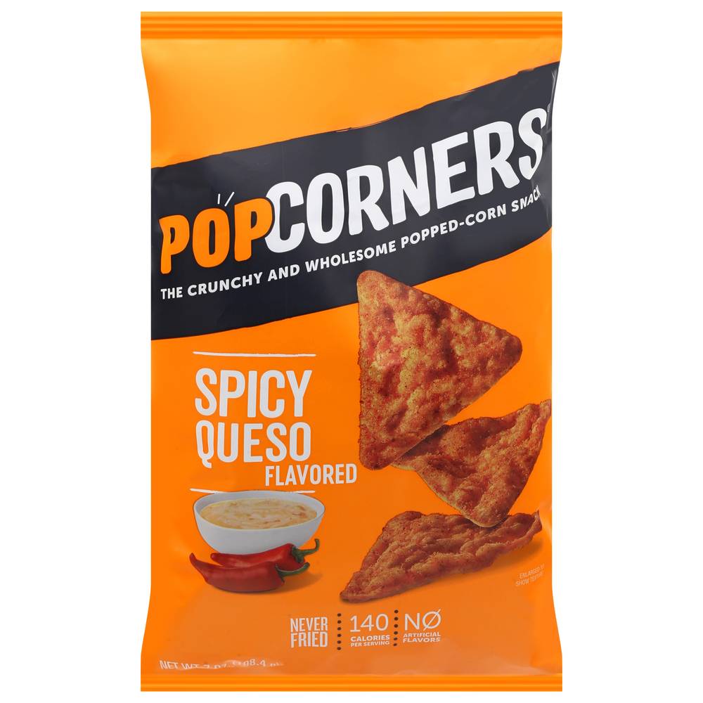 PopCorners The Crunchy & Wholesome Popped-Corn Snack, Spicy Queso (7 oz)