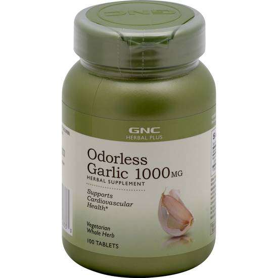 Gnc Odorless Garlic 1000 mg Herbal Supplement