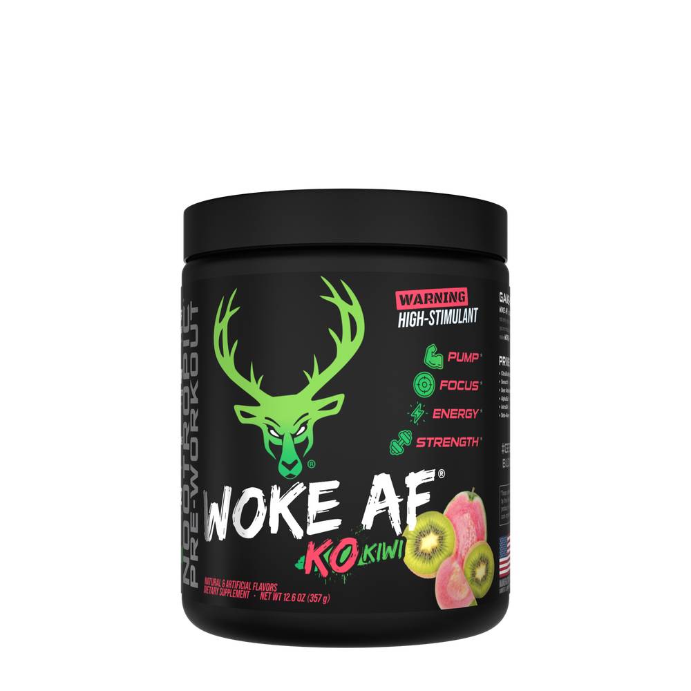 Bucked Up X Bryce Hall Woke Af High Stim Pre Workout Powder (12.6 oz) (kiwi-gauva)