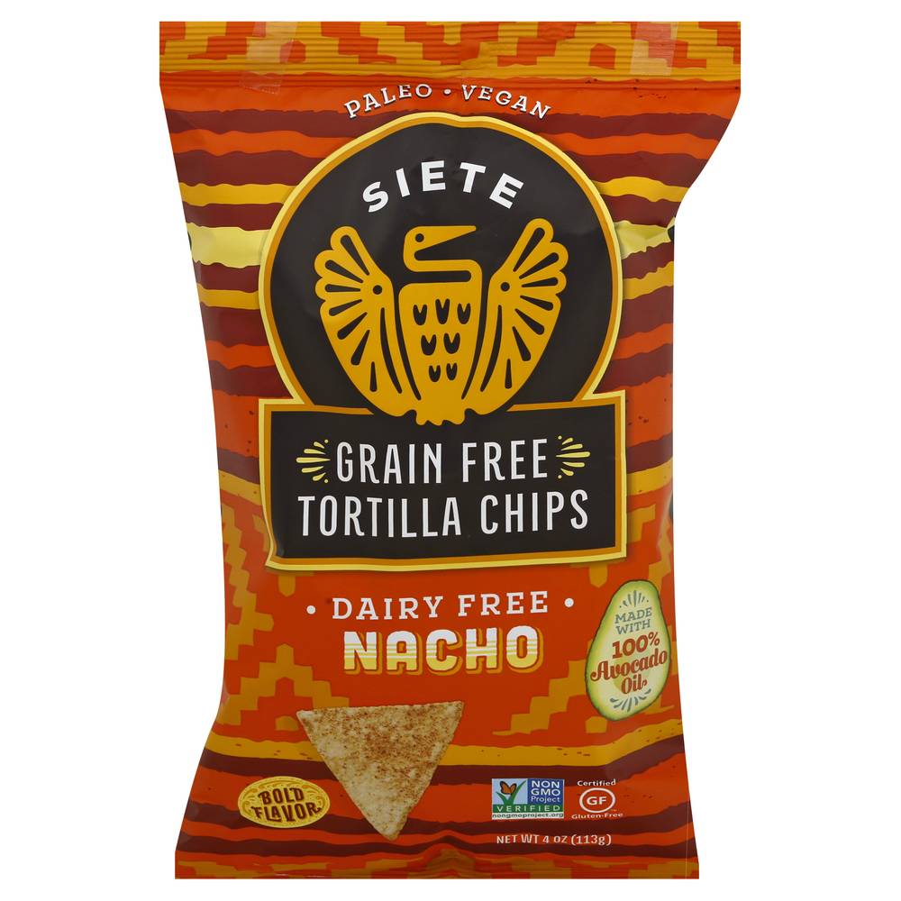 Siete Foods Grain Free Nacho Tortilla Chips (4 oz)