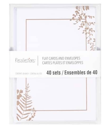 Flat Cards & Envelopes By Recollections, 3.5" X 4.87"