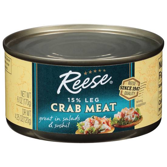 Reese 15% Leg Crab Meat (6 oz)