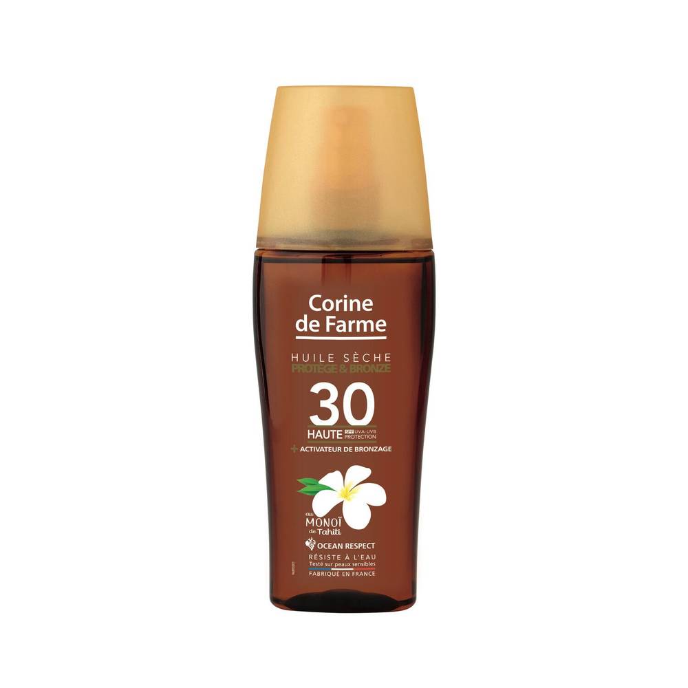 Corine de Farme - Protection solaire huile sèche spf30 au monoï de tahiti