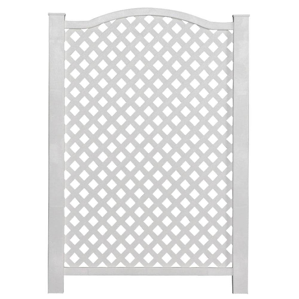 Freedom Grab and Go 32-in W x 46-in H White Vinyl/Polyresin Outdoor Privacy Screen | 73004316