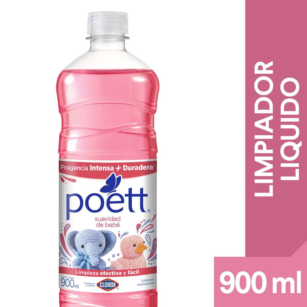 Poett limpiador líquido bebé (botella 900 ml)