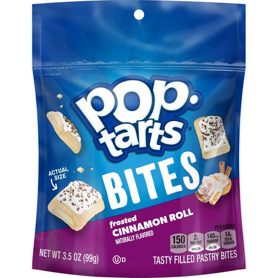 Pop-Tarts Bites Baked Pastry Bites Frosted Roll ( cinnamon)