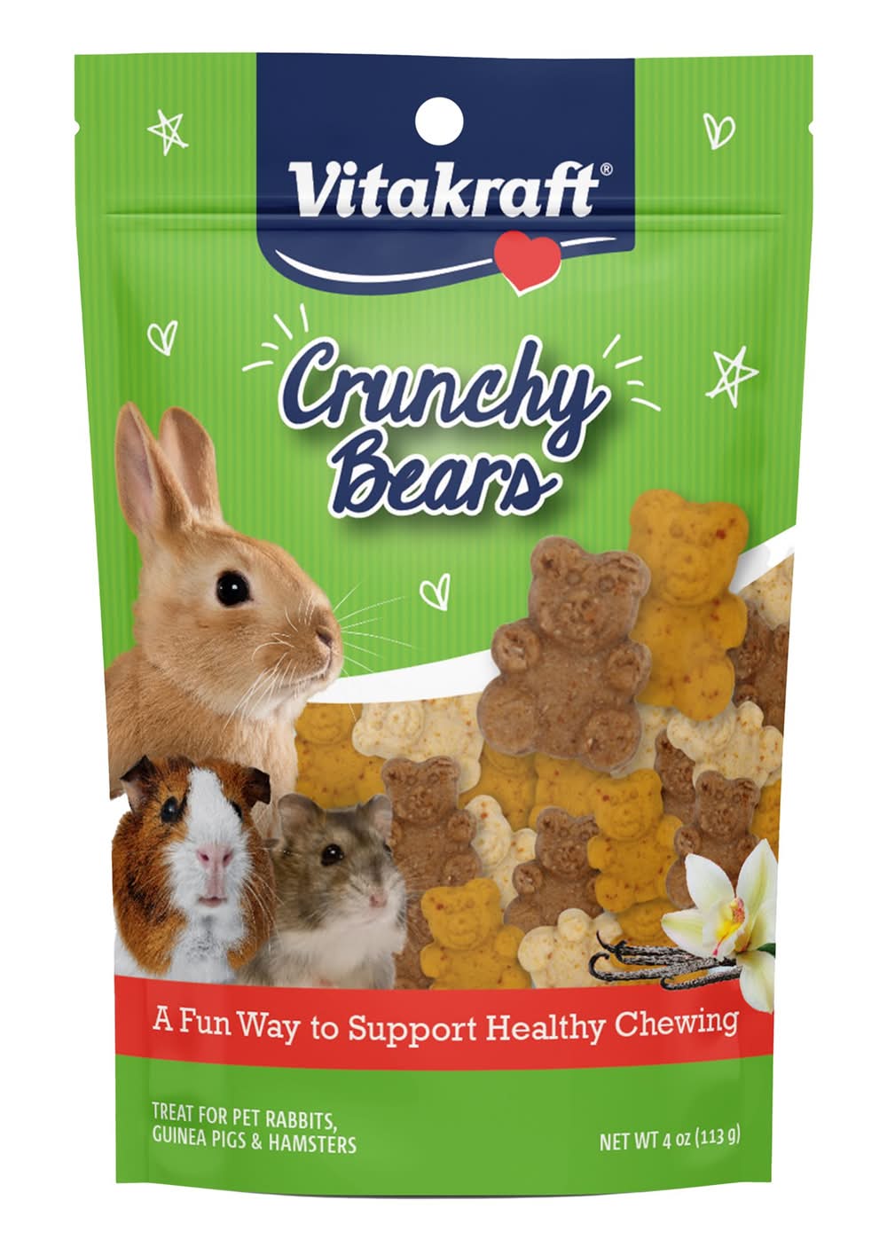 Vitakraft® Crunchy Bears Treat (Size: 4 Oz)
