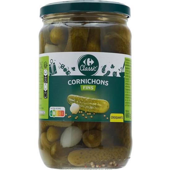 Carrefour Classic' - Cornichons fins aux 5 épices et aromates