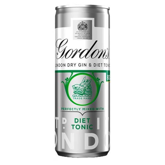 Gordon's Special Dry London Gin and Slimline Tonic (250ml)