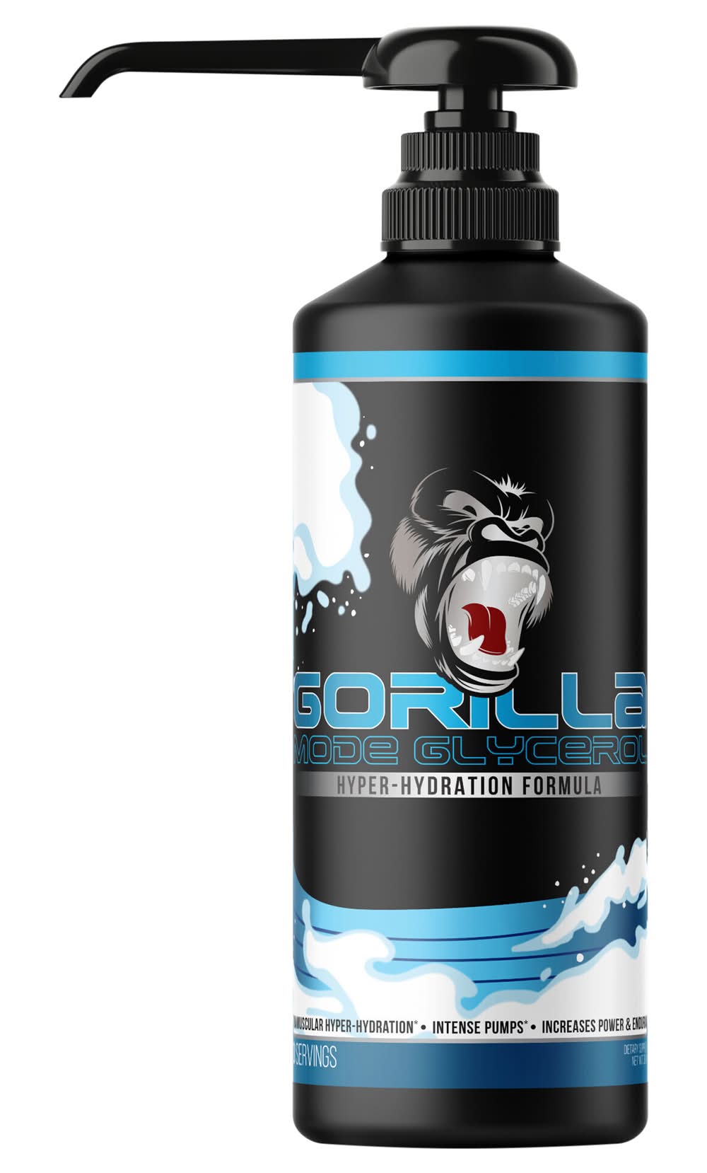 Gorilla Mind Hydrating Liquid Glycerol Pre Workout Formula For Intense Pumps · (30 fl oz)