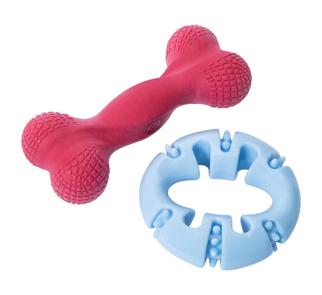 Rubber Dog Toys 2-Pack