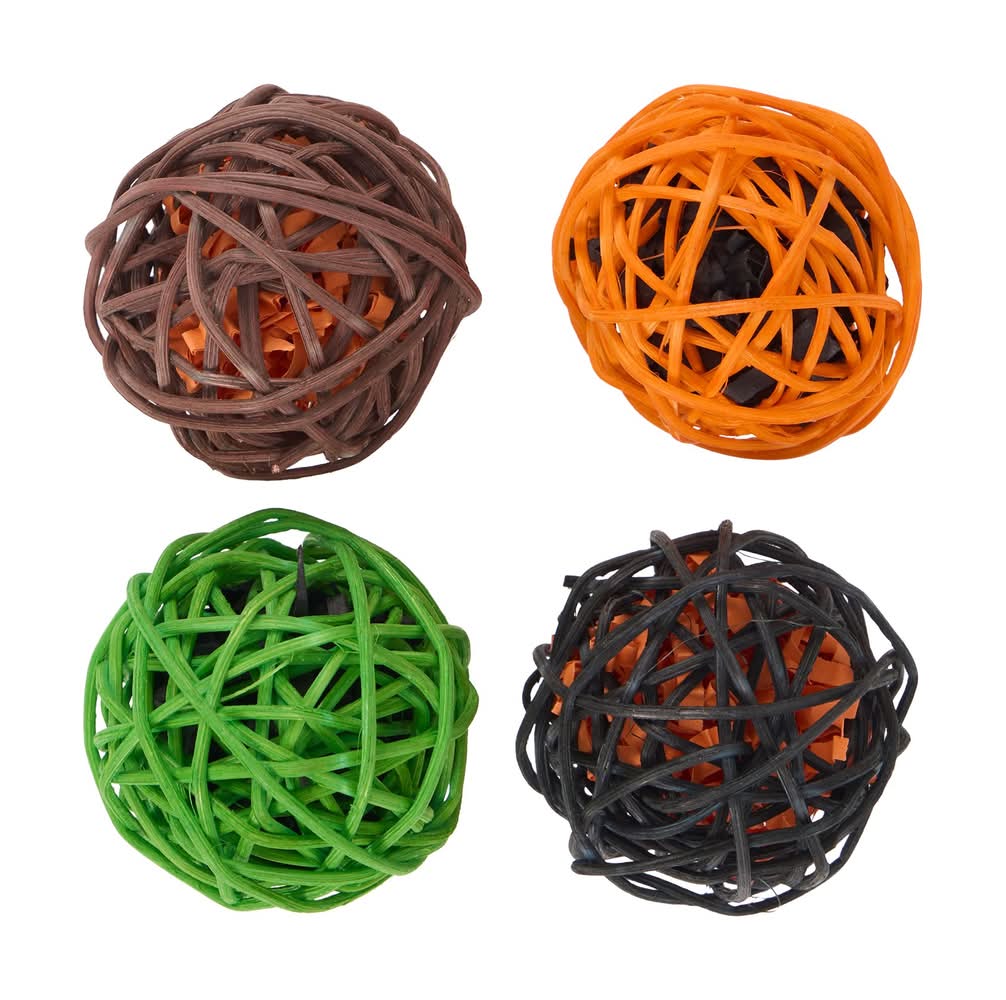 Thrills & Chills® Small Pet Halloween Willow Ball Chews (Color: Multi Color)