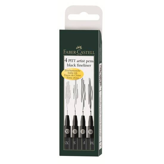 Faber-Castell Pitt Artist Pen, Black Fineliner Set (1 ct)