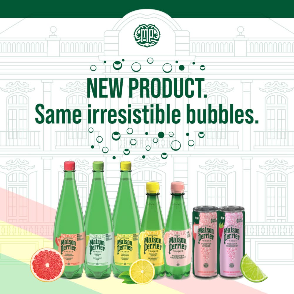 Maison perrier eau de source gazéifiée (1 l) (citron vert) - maison perrier infiniment sparkling water, lime (1 l)