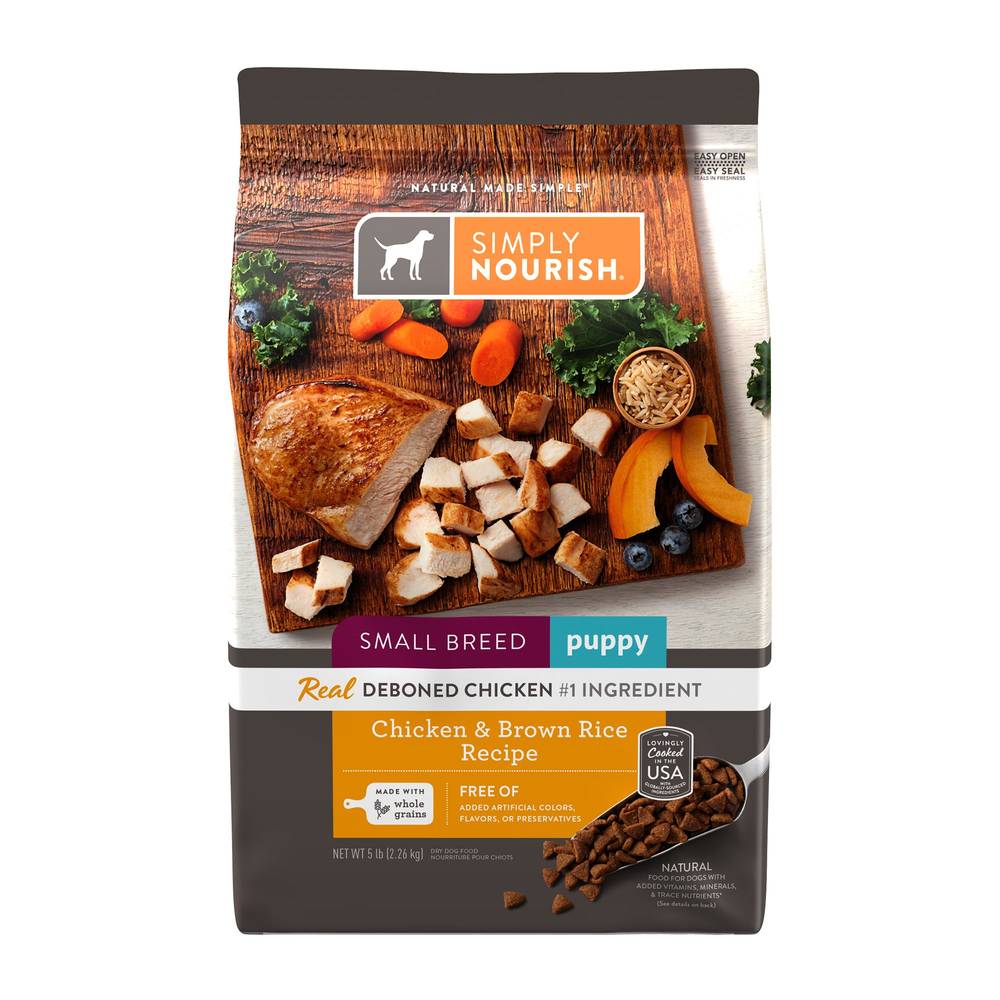 Simply Nourish Original Small Breed Puppy Dry Dog Food (chicken-brown rice)
