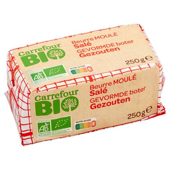 Carrefour Bio Beurre Moulé Salé 250 g