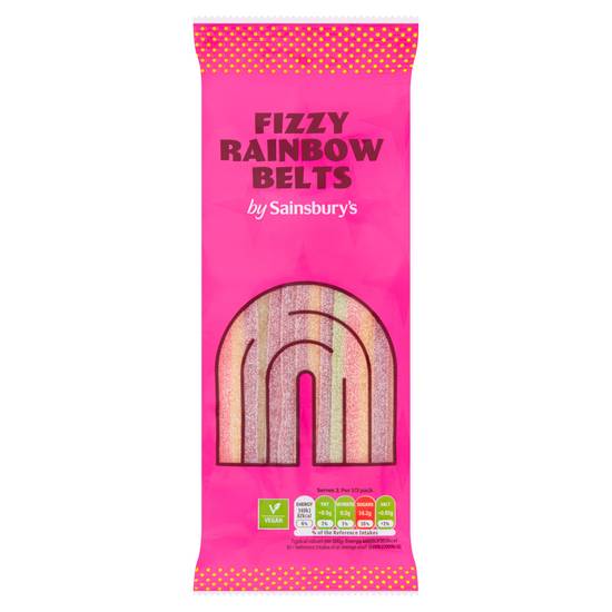 Sainsbury's Rainbow Belt Sweets 70g