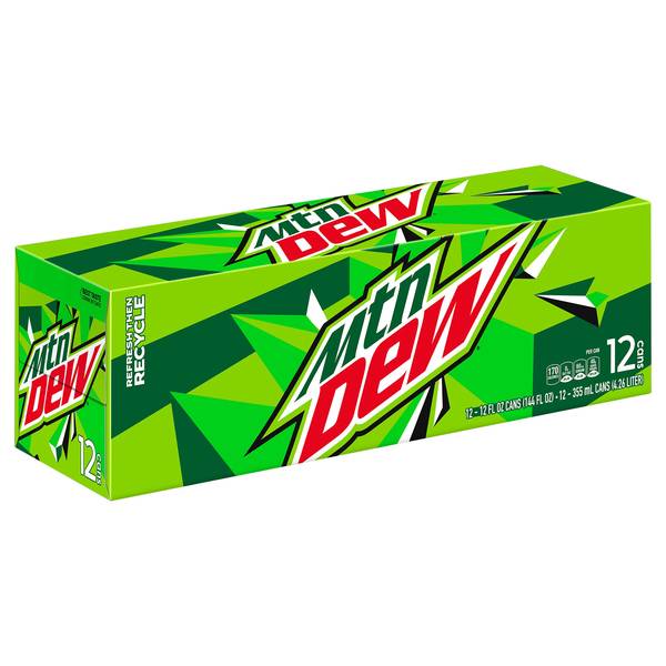 Mtn Dew Soda (12 ct, 12 fl oz)