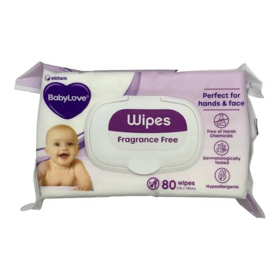 Babylove Everyday Baby Wipes (80 Pack)