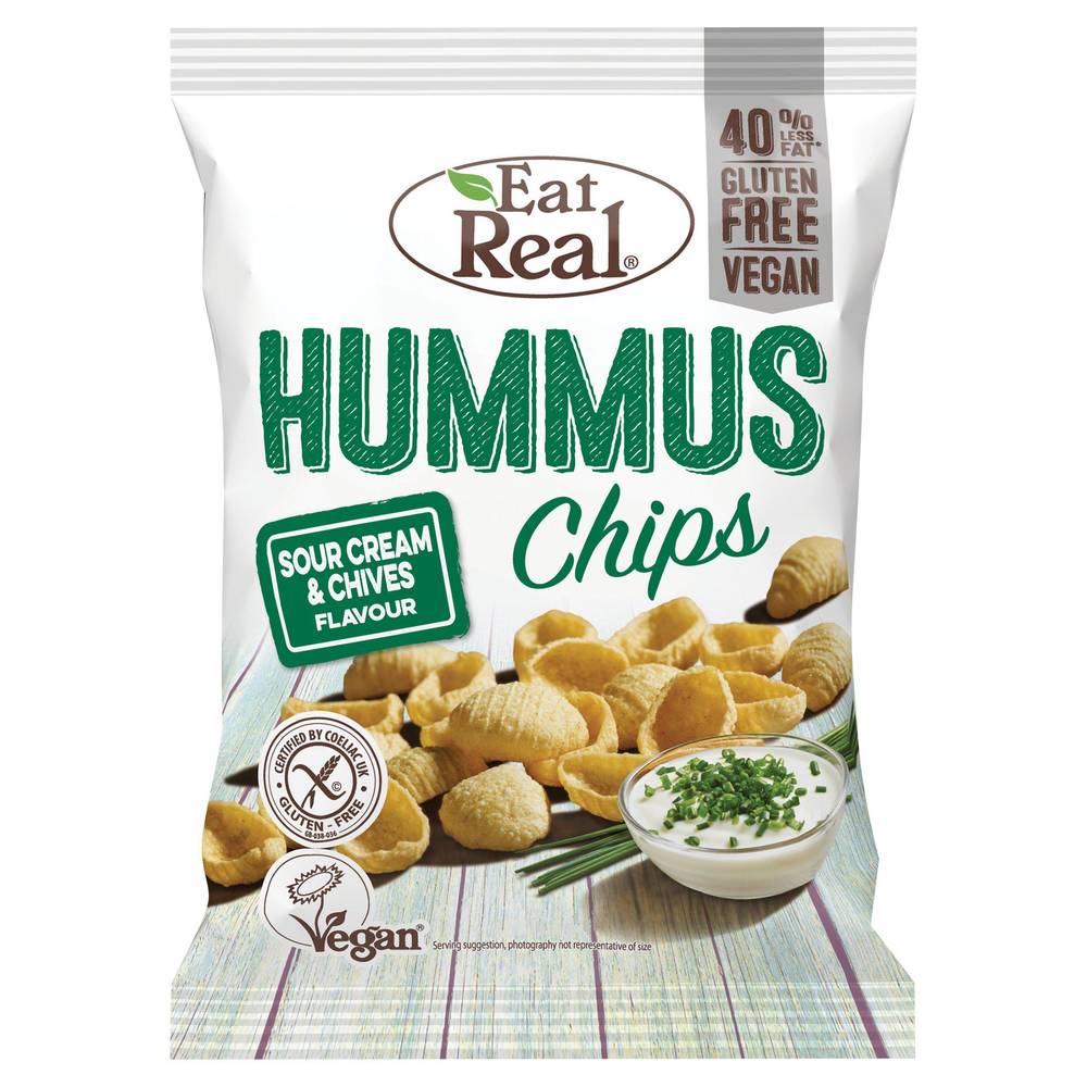 Eat Real Hummus Chips Sour Cream & Chives Flavour 45g