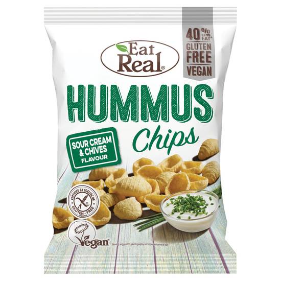 Eat Real Hummus Chips Sour Cream & Chives Flavour 45g