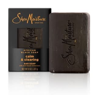SheaMoisture Calm & Clearing Bar Soap, Black (8 oz)
