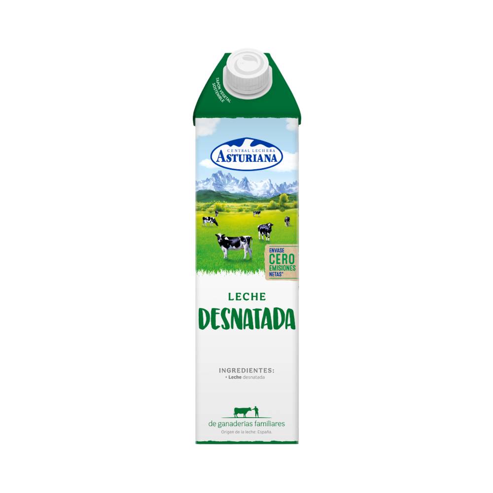 Leche Asturiana Desnatada Brik 1L