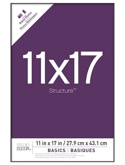 Studio Décor Basics Frame, 11 In. x 17 In., Black