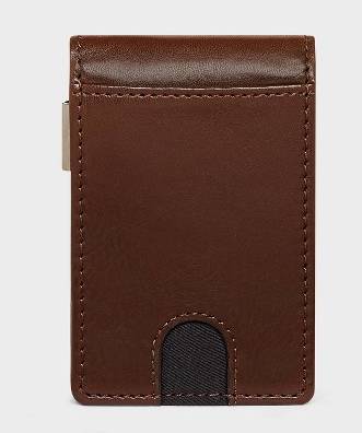 Goodfellow & Co. Rfid Bifold Wallet With Money Clip, Brown