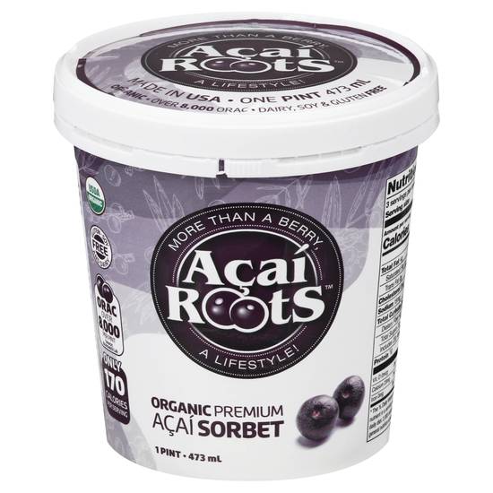Acai Roots Organic Premium Acai Sorbet (1 pint)