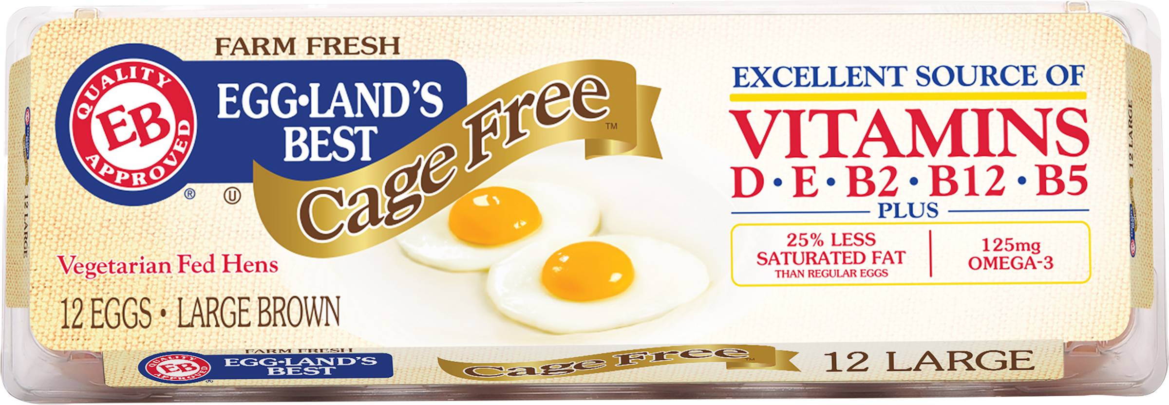 Eggland's Best Cage Free Brown Eggs, Large (24 oz, 12 ct)