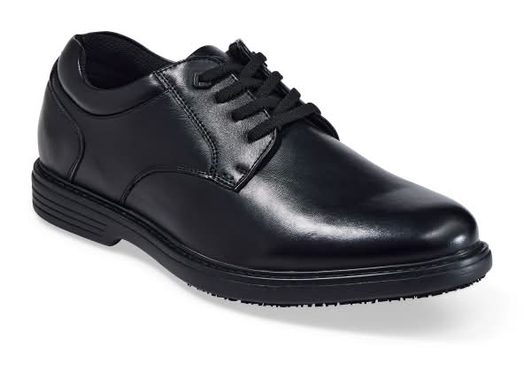 Nunn Bush Wade Work Plain Toe Oxford Shoe, Men, 9.5, Black