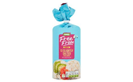 Asda Free From 13 Slightly Salted Rice Cakes 100g
