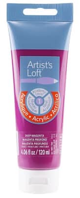 Artist's Loft Acrylic Paint, Deep Magenta (4.06 fl oz)