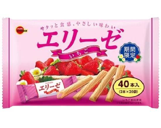 北日本 艾莉絲捲心餅家庭包(草莓風味)(乾貨)^301308329