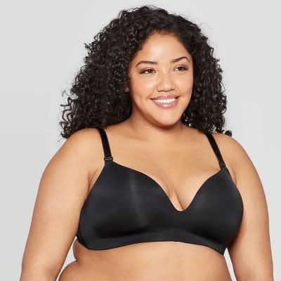 Auden Wirefree Nursing Bra, Women, 40D, Black