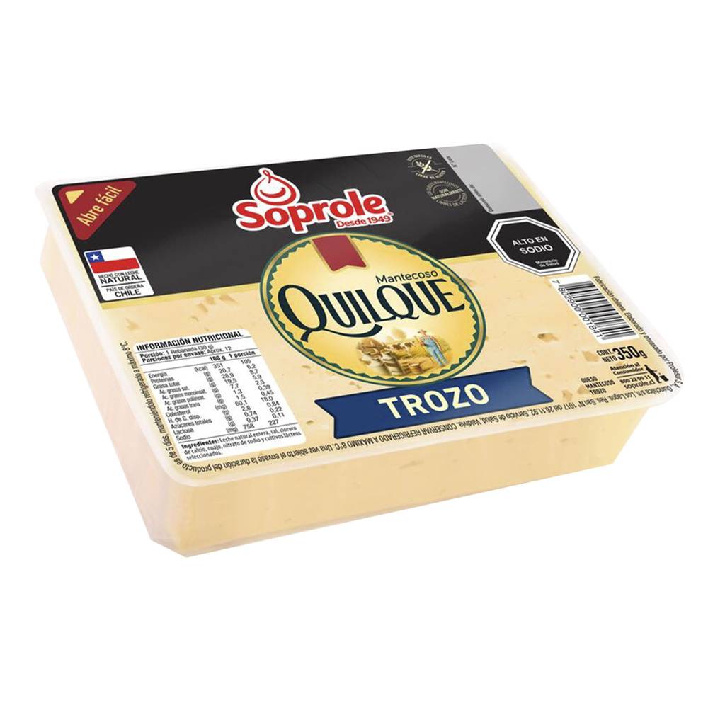Quilque queso mantecoso trozo (display 350 g)