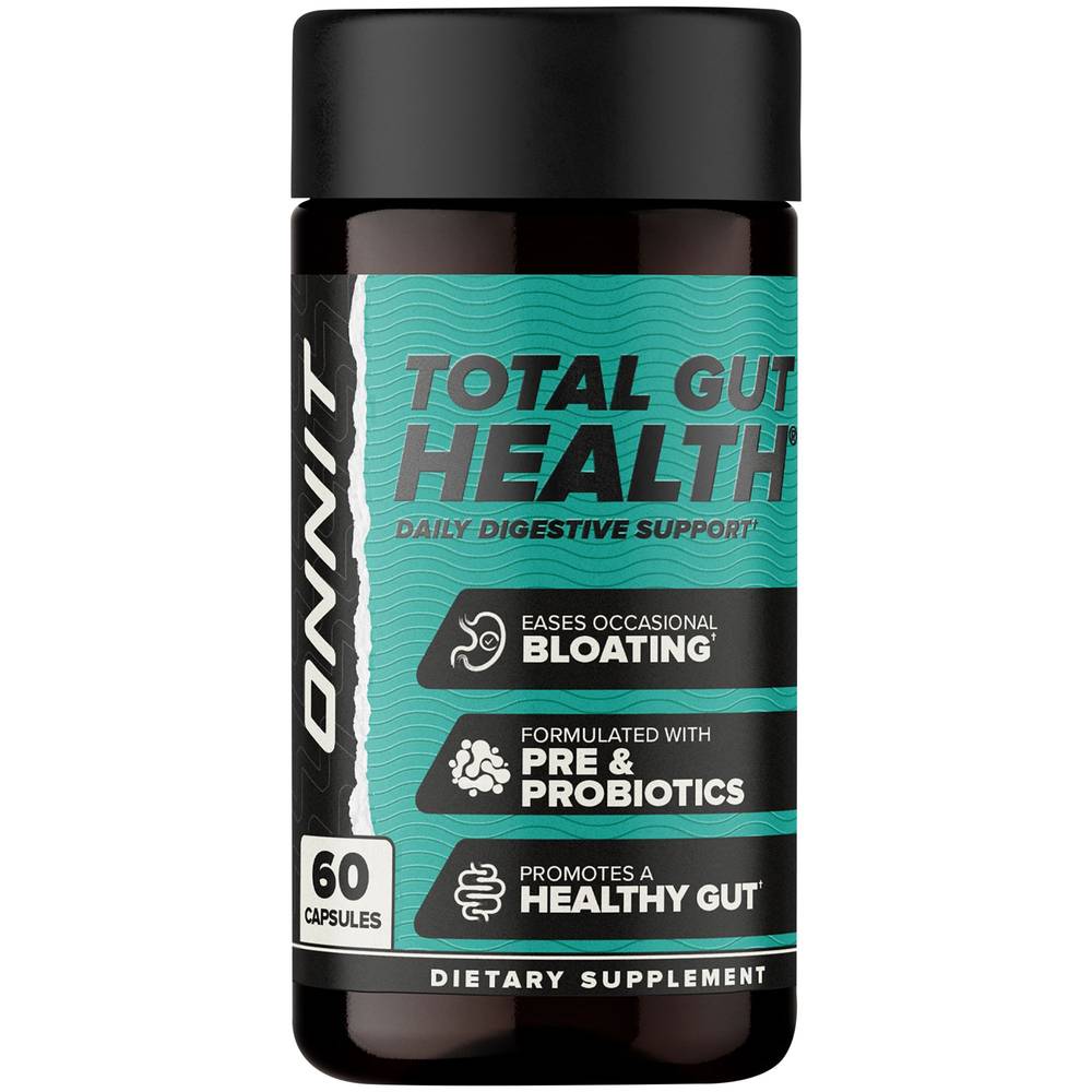 Total Gut Health - Daily Digestive Support With Prebiotics & Probiotics (60 Capsules)