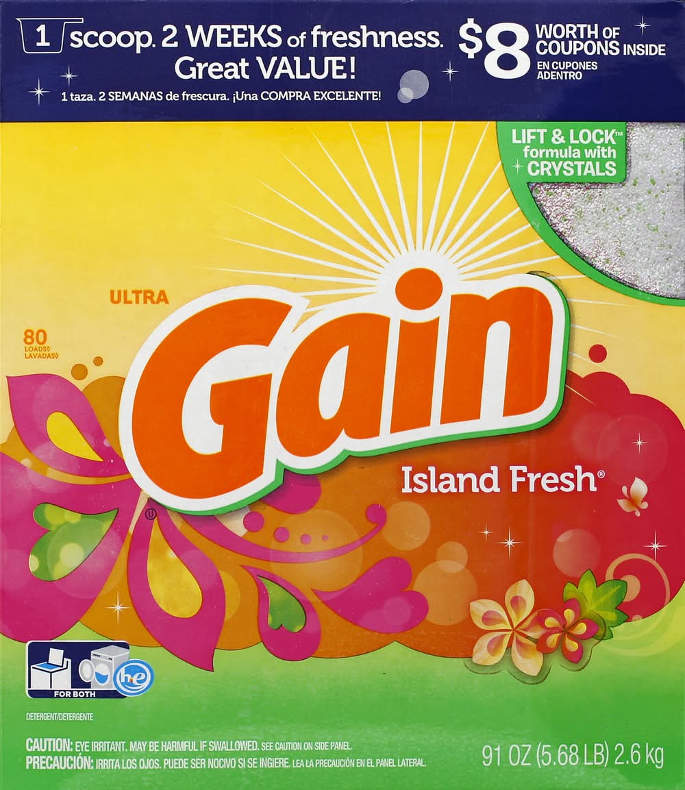 Gain Island Fresh Detergent (5.69 lbs)