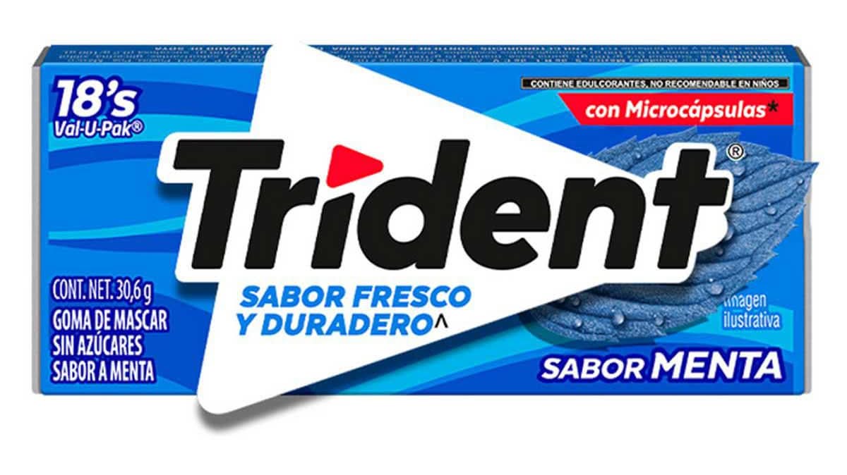 Trident · Goma de mascar sin azúcar, menta (30,6 g)