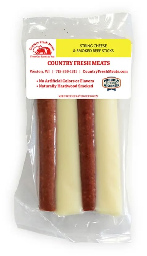 Country Fresh Meats String Cheese and Smoked Beef Sticks