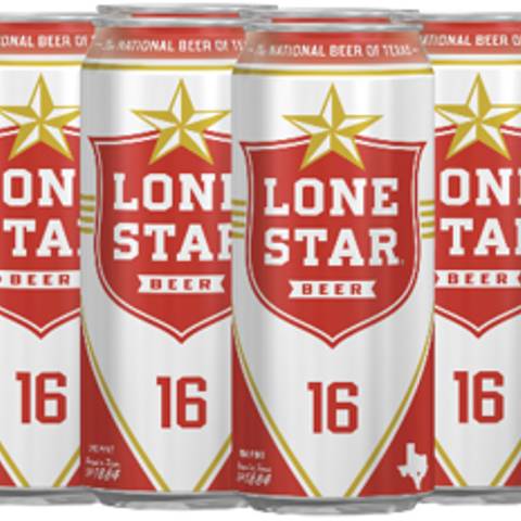 Lone Star Lager Beer (6x 16oz cans)