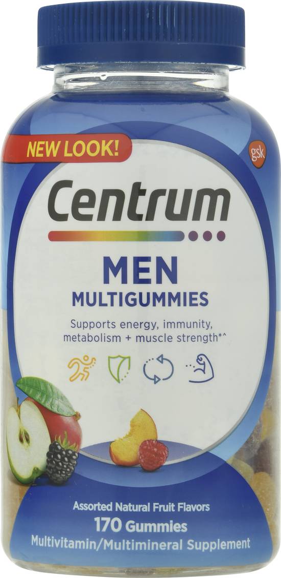 Centrum Fruit Flavors Men Multigummies (170 ct)