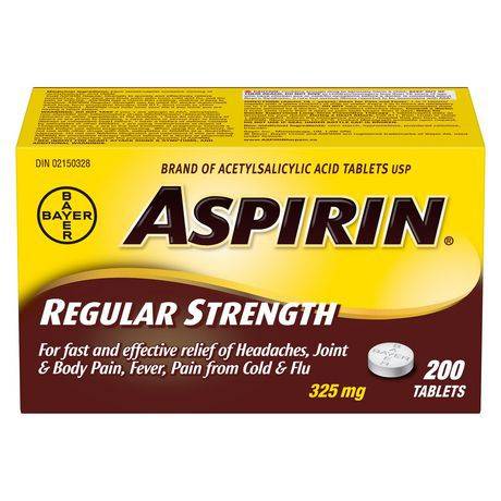 Aspirin Regular Strength Tablets 325 mg (200 units)
