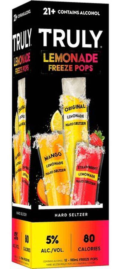 Truly Lemonade Freeze Pops Variety Pack - Pack Of 12