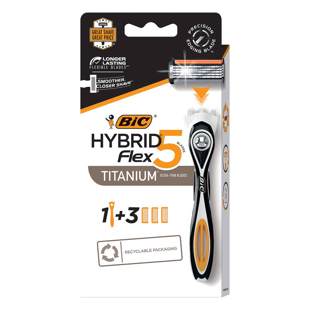 BiC Hybrid Flex5 Titanium Razor (4.8 oz)