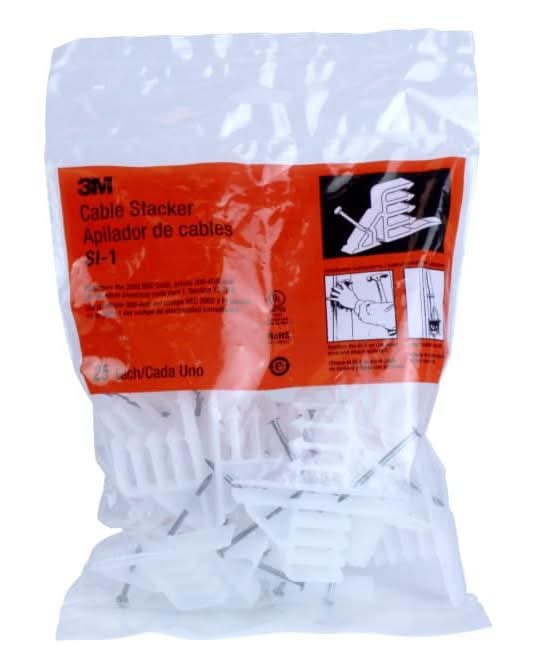 3M 2-in Plastic Cable spacers Cable Staple ( 25 -Pack)