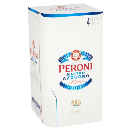 Peroni Nastro Azzurro Beer (4 pack, 330 ml)