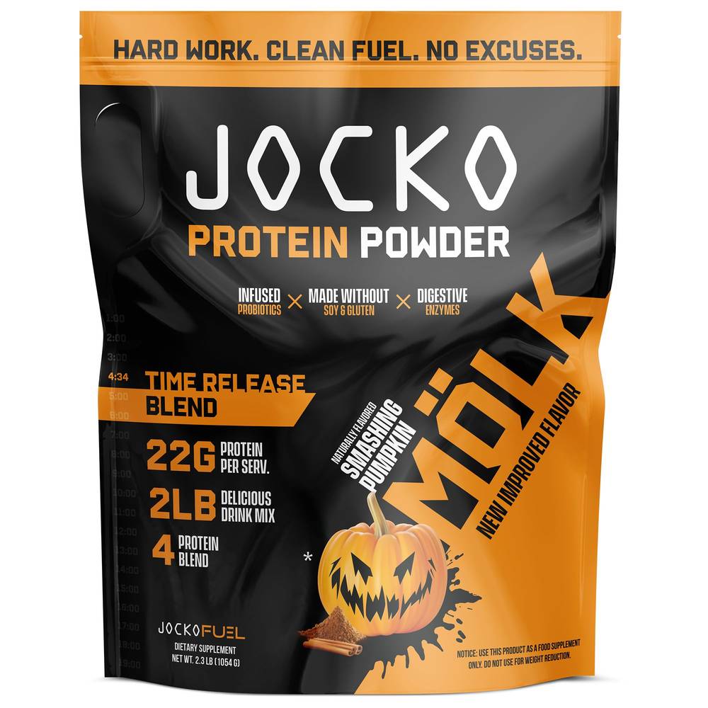 Molk Protein Powder With Infused Probiotics And Digestive Enzymes - Smashing Pumpkin (2.3 Lbs./31 Servings)